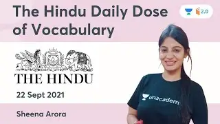 Daily Dose of Vocabulary | 22nd Sept 2021 | For All Competitive Exams | Wifistudy 2.0 | Sheena Arora