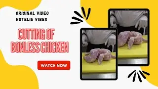 How to cut chicken whole  without skin  ..chicken  lover  cut pices #hotelier #chef #food #cheflife