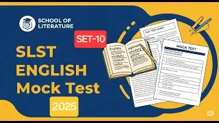 10th MOCK TEST OF SLST ENGLISH 2025 || TGT AND PGT.