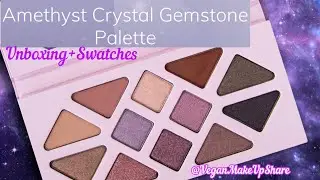 🚨Unboxing+Swatches+NewProduct Alert🚨/ @AetherBeauty/Amethyst Crystal Palette/@VeganMakeUpShare