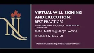 Virtual Will Signing & Execution - Naqvi Law