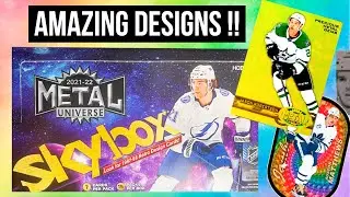 THE BEST PMG DESIGNS !! 2021-22 Upper Deck Skybox Metal Universe Hockey Hobby Box Opening !