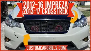 Subaru Crosstrek 2013-17 / Impreza 2012-16 Mesh Grill Installation How-To by customcargrills.com