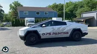 Designer Wraps Wraps Another Cyber Truck This One for DJs Painting