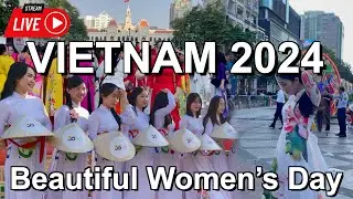 International Women’s day 2024 🇻🇳 Ao Dai Vietnam Festival in Ho Chi Minh City
