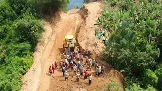 Can a Massive Bulldozer Build a Steep Mountain Road? | Extreme Heavy Equipment Construction