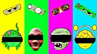 Wrong Eyes 👀 Challenge - Bluey & Bingo Funny Heads