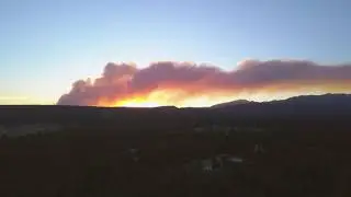 East Canyon Fire - Smoke Column Time Lapse