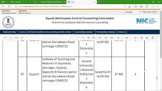 AIAPGET 2022 SEAT MATRIX CU & NI
