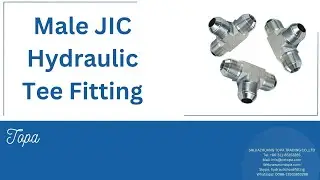 Male JIC 37&deg; cone flare thread hydraulic tee fitting China manufacturer