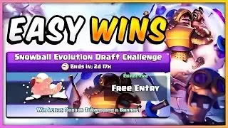 Easy wins in SNOWBALL EVOLUTION DRAFT CHALLENGE | Clash royale | Fatall gaming