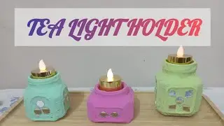 Tea lighter holder /best out of waste tea light holder