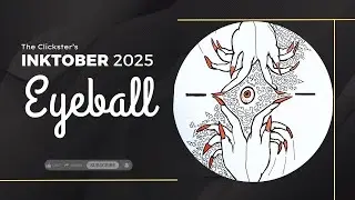 Inktober 2025 ✒️👁️ | Day 2: Eyeball | Daily Art Challenge