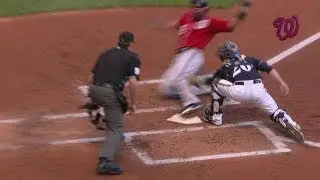 Werth scores on Rendon's sac fly in second