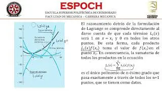 INTERPOLACION DE LAGRANGE APLICADO CON MATLAB METODOS NUMERICOS