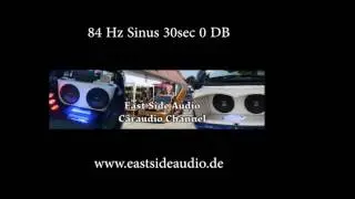 84 Hz Sinus Ton Wave 0DB for DB Drag Soundcontest Bass Test 30sec