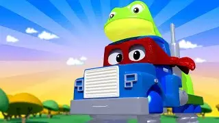 Videos de camiones para niños - El Camión Rana - Carl el Super Camión en Auto City
