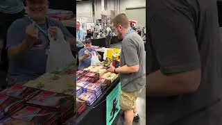 Buying my copies of the Intellivision Revolution and Intelligentvision games at PRGE 2024.
