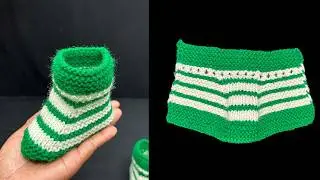 657- Easy to make Baby Shoes / Baby Booties in Hindi 🧡 #babysocks  #socks #booties