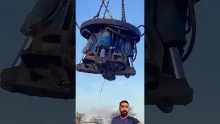 Hydraulic concrete crush machine to crush pillars #youtubeshort #trending #shortfeed #viral #machine