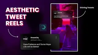 Instagram Trending Aesthetic Shining Tweet Reels Video Editing | Alight Motion Tutorial