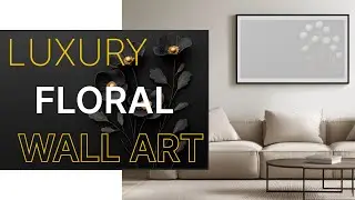 Floral Wall Art Poster | Anemone Flowers Elegant Luxury Print Design