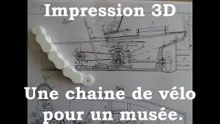 Une chaine de vélo imprimée en 3D pour une maquette