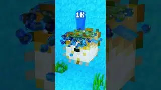 0 vs 1 Billion Water Drops 💧💦 Minecraft Pufferfish