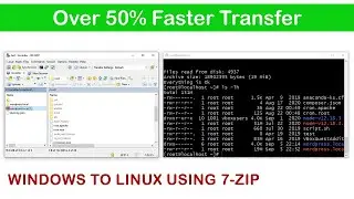 Transfer files faster from Windows to Linux using 7-Zip