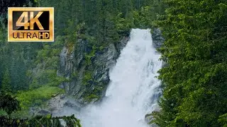 Soothing Relaxing Waterfall Sounds, Krimml Waterfalls