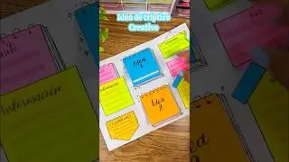 C&oacute;mo hacer un tr&iacute;ptico creativo #tareasbonitas #tarea #creatividad #ideas #triptico #apuntesbonitos