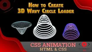 How to Create 3D Wavy Circle Loading Animation | CSS Animation | using HTML & CSS | #ProgrammingEye