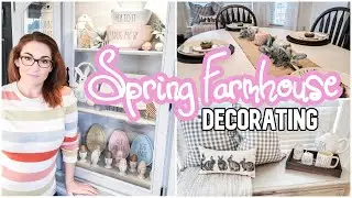 SPRING FARMHOUSE DECORATE WITH ME | SPRING DECOR IDEAS | Clean and Decorate With Me 2020