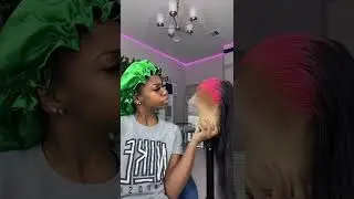 Must Have-Billie Eilish Hairstyles Neon Red Roots On Nature Black wig ft amandahair