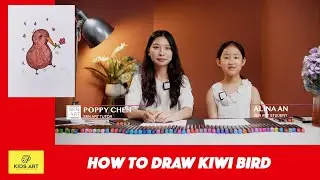 How to draw Kiwi Bird｜Kids Art Class｜Draw beautiful things about New Zealand EP2