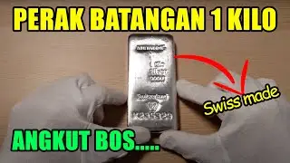 Perak Batangan Metalor swiss 1 Kilogram - silver bar. Investasi yang bagus
