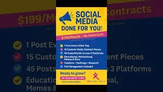 Done For You Social Media Management Sale! - Exultant Digital