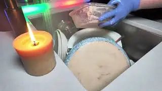 Dishwashing gloves| asmr sleeping cleaning dishes