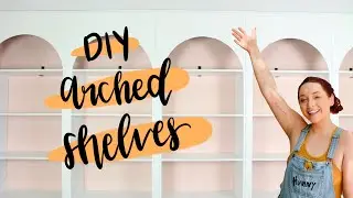 DIY Arched Bookshelves | How I Made Bookshelves for my Home Office