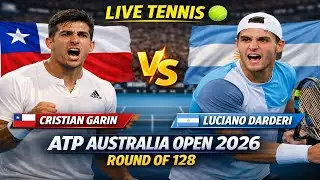 Cristian Garin Vs Luciano Darderi 🎾LIVE TENNIS ATP Australia Open 2026 Round Of 128