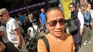 Eurovision intro from Basel, Switzerland &mdash; vibrant city lights, excited crowd
