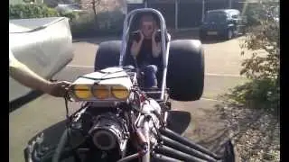 Jayne Kay Warm Up and Testing Gears in the Pink Lady Funny Car