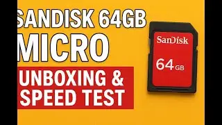 SanDisk 64GB SD Card Unboxing & Speed Test 🔥 | Best Memory Card for Camera & Mobile | AMSOPRODUCT