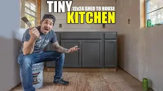 Shed To House KITCHEN BUILD! Off Grid / Tiny House / DIY
