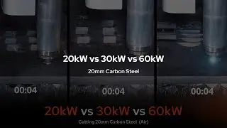 20kW VS 30kW VS 60kW | 20mm Carbon Steel | Bodor Laser Cutting Comparison