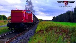 AVL-Lok 46-01 mit G&uuml;terwagen auf der Gebirgsbahn der OHE - MaK-Sound