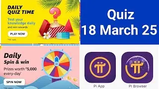 Daily Amazon Quiz Time//Daily Spin and Win Quiz//Pi Referral sunilksaini