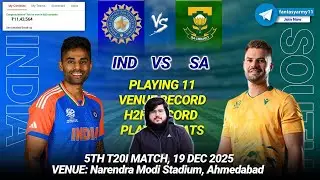 IND vs SA Dream11 Prediction | IND vs SA Dream11 | India vs South Africa Dream11 5th T20I 2025