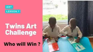 Twins Art Challenge! Who  will win?