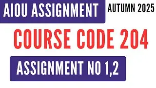 AIOU Code 204 Daily Urdu (روزمرہ اُردو) Solved Assignment No.1 & 2 Autumn 2025 | SSC AIOU
